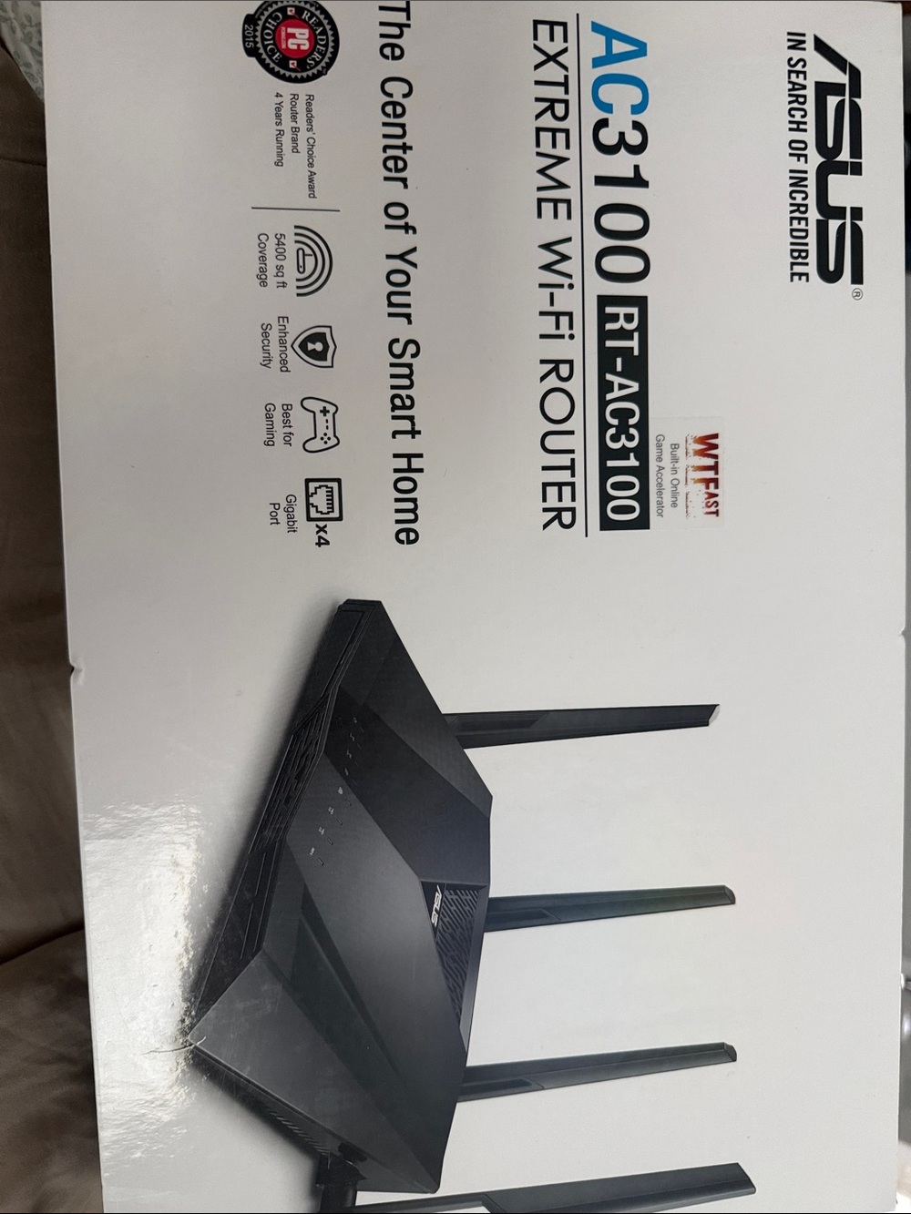 ASUS Black AC3100 RT-AC3100 Dual-Band Wi-Fi Router